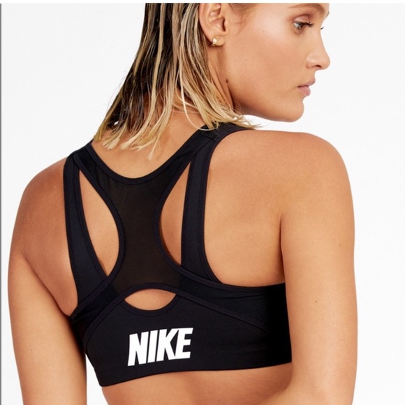 NIKE Shape High-Support Padded Zip-Front Sports Bra Black | Small - Picture 1 of 16